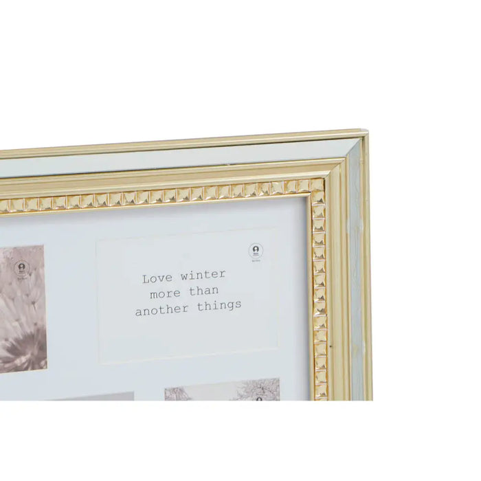 Photo frame DKD Home Decor Luxury 46,5 x 2 x 40 cm Crystal Silver Golden polystyrene Traditional (2 Units) - Декорация