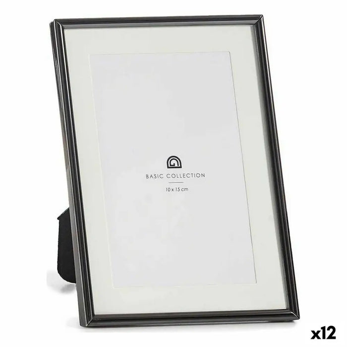 Photo frame Gift Decor Black Crystal Steel (12 Units) - Декорация и Осветление<<<Дом Градина<<<BigBuy&&&Рамки за