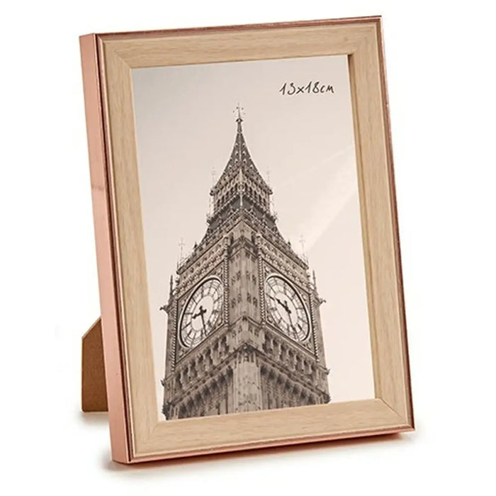 Photo frame Gift Decor Brown Copper Glass polypropylene (6 Units) - Декорация и Осветление<<<Дом