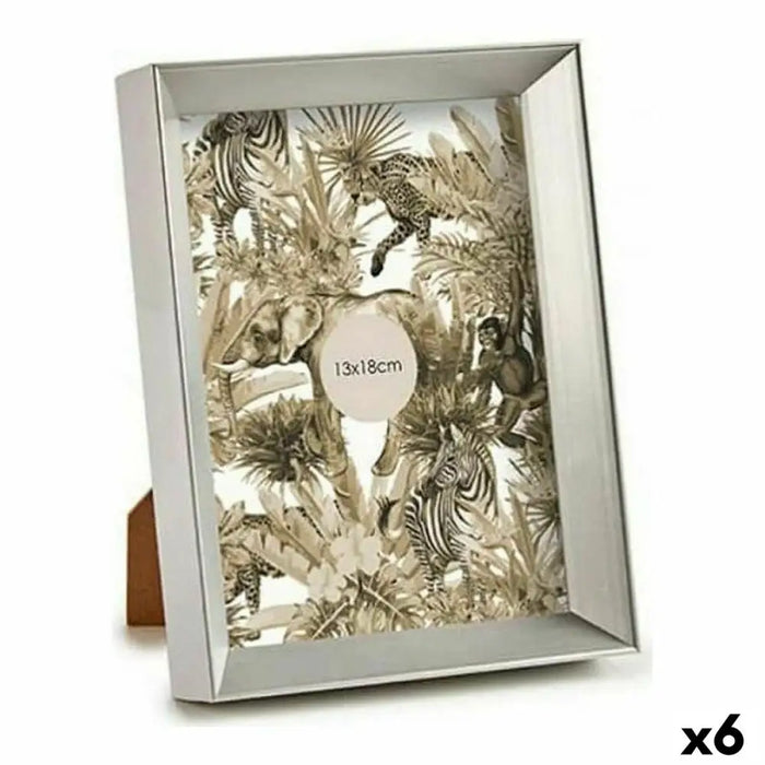 Photo frame Gift Decor Silver Glass Plastic (6 Units) - Декорация и Осветление<<<Дом Градина<<<BigBuy&&&Рамки за