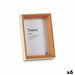 Photo frame Gift Decor White Brown Crystal MDF Wood (6 Units) - Декорация и Осветление<<<Дом Градина<<<BigBuy&&&Рамки