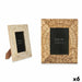 Photo frame Gift Decor White Brown Mango wood Buddha (6 Units) - Декорация и Осветление<<<Дом Градина<<<BigBuy&&&Рамки