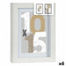 Photo frame Gift Decor White Glass MDF Wood (6 Units) - Декорация и Осветление<<<Дом Градина<<<BigBuy&&&Рамки за