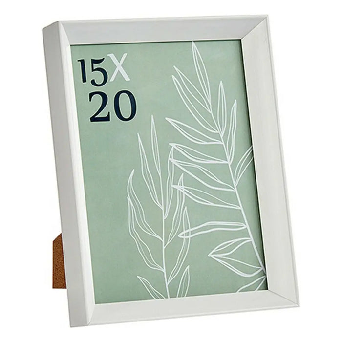 Photo frame Gift Decor White Glass Plastic (6 Units) - Декорация и Осветление<<<Дом Градина<<<BigBuy&&&Рамки за