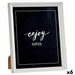 Photo frame Gift Decor White Glass Plastic (6 Units) - Декорация и Осветление<<<Дом Градина<<<BigBuy&&&Рамки за