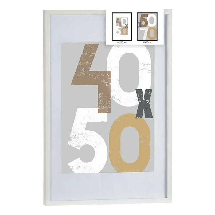 Photo frame Gift Decor White polystyrene Plastic MDF Wood 50 x 70 cm (6 Units) - Декорация и Осветление<<<Дом