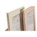Photo frame Home ESPRIT Brown Beige Crystal polystyrene Scandi (4 Units) - Декорация и Осветление<<<Дом
