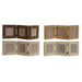 Photo frame Home ESPRIT Brown Beige Natural Ivory Crystal polystyrene 47 X 2 X 16 cm (4 Units) - Декорация и