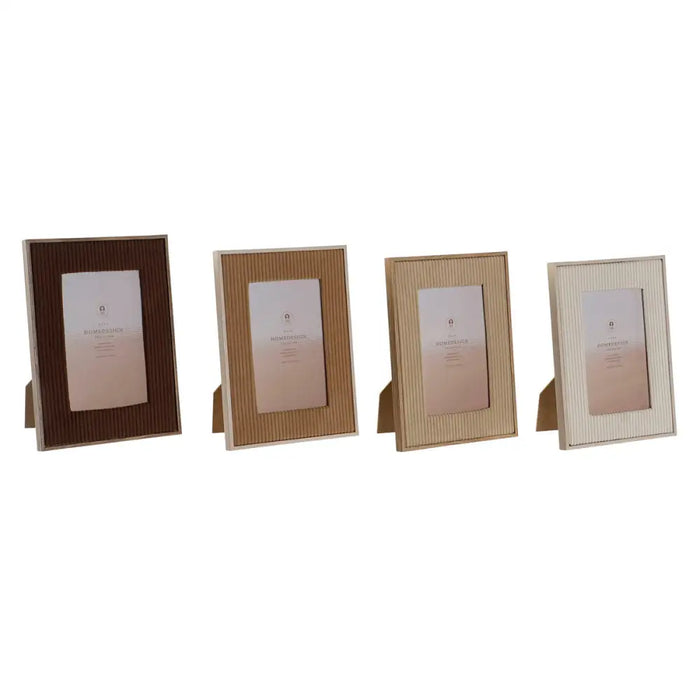 Photo frame Home ESPRIT Brown Beige Velvet Crystal Modern (4 Units) - Рамки за снимки<<<Декорация и Осветление<<<Дом