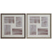 Photo frame Home ESPRIT Brown Natural Crystal polystyrene Urban 34 x 3 x 34 cm (2 Units) - Декорация и Осветление<<<Дом