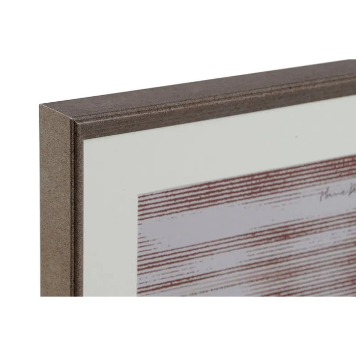 Photo frame Home ESPRIT Brown Natural Crystal polystyrene Urban 34 x 3 x 34 cm (2 Units) - Декорация и Осветление<<<Дом
