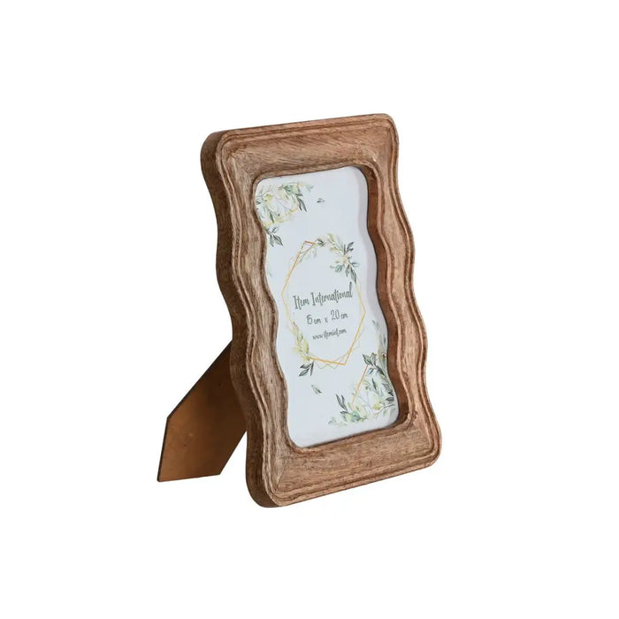 Photo frame Home ESPRIT Natural Mango wood Waves Urban 18,5 X 2 X 25 cm - Декорация и Осветление<<<Дом