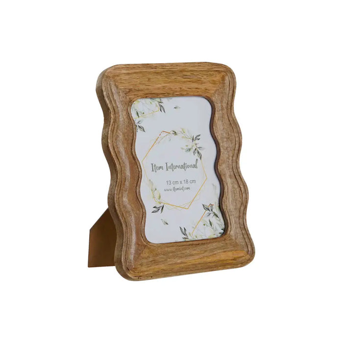 Photo frame Home ESPRIT Natural Mango wood Waves Urban 21,5 x 1,5 x 26,5 cm - Декорация и Осветление<<<Дом
