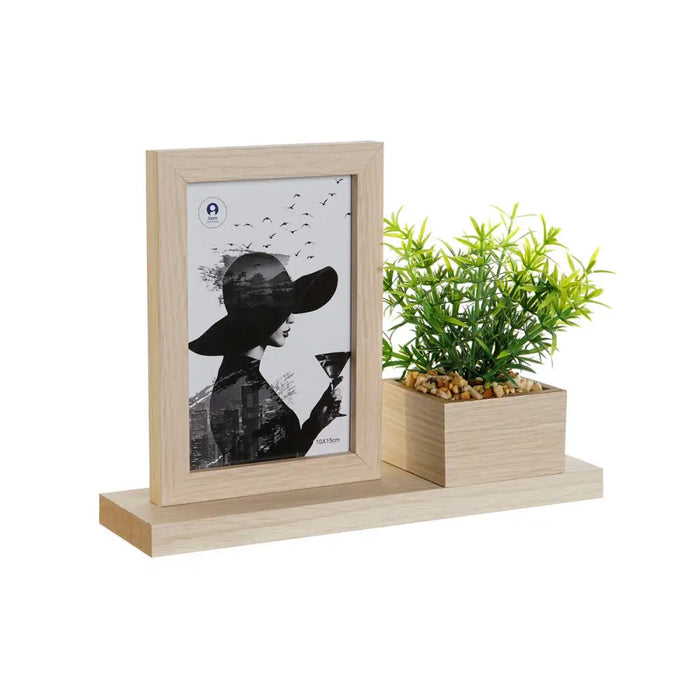 Photo frame Home ESPRIT Natural MDF Wood Scandinavian 25 x 7 x 19 cm - Декорация и Осветление<<<Дом