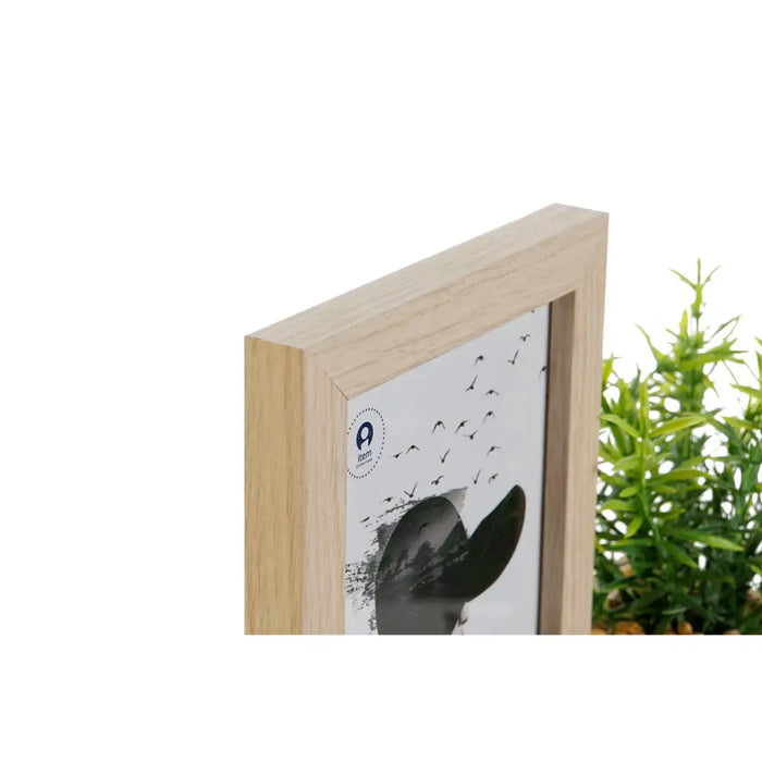 Photo frame Home ESPRIT Natural MDF Wood Scandinavian 25 x 7 x 19 cm - Декорация и Осветление<<<Дом
