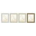 Photo frame Home ESPRIT White Beige Crystal polystyrene Marble Scandinavian 26 x 2 x 31 cm (4 Units) - Декорация и