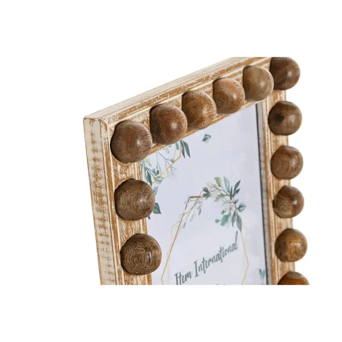 Photo frame Home ESPRIT White Brown Crystal Mango wood 21 x 3 x 26 cm - Декорация и Осветление<<<Дом