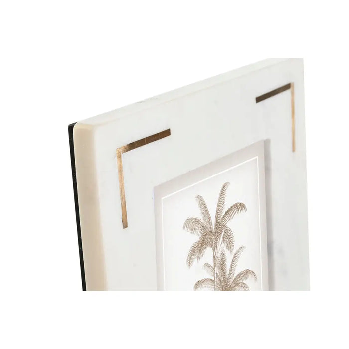 Photo frame Home ESPRIT White Golden Brass Marble Natural Shabby Chic 20 x 2 x 25 cm - Декорация и Осветление<<<Дом