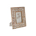 Photo frame Home ESPRIT White Natural Crystal Mango wood Flower Indian Man 21 x 2 x 26,5 cm - Декорация и
