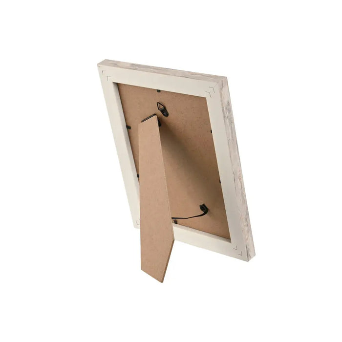 Photo frame Home ESPRIT White Natural Crystal polystyrene Scandinavian 19,5 x 2 x 24,5 cm (2 Units) - Декорация и