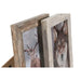 Photo frame Home ESPRIT White Natural Crystal polystyrene Scandinavian 19,5 x 2 x 24,5 cm (2 Units) - Декорация и