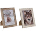 Photo frame Home ESPRIT White Natural Crystal polystyrene Scandinavian 19,5 x 2 x 24,5 cm (2 Units) - Декорация и