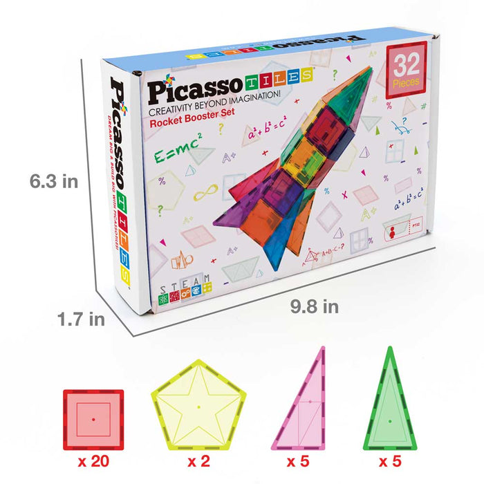 Picasso STEAM Magnetic constructor Rocket 32 pieces