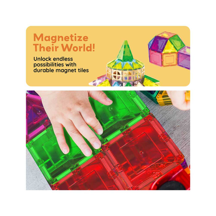 Magnetic constructor Picasso Tiles STEAM - 61 pieces