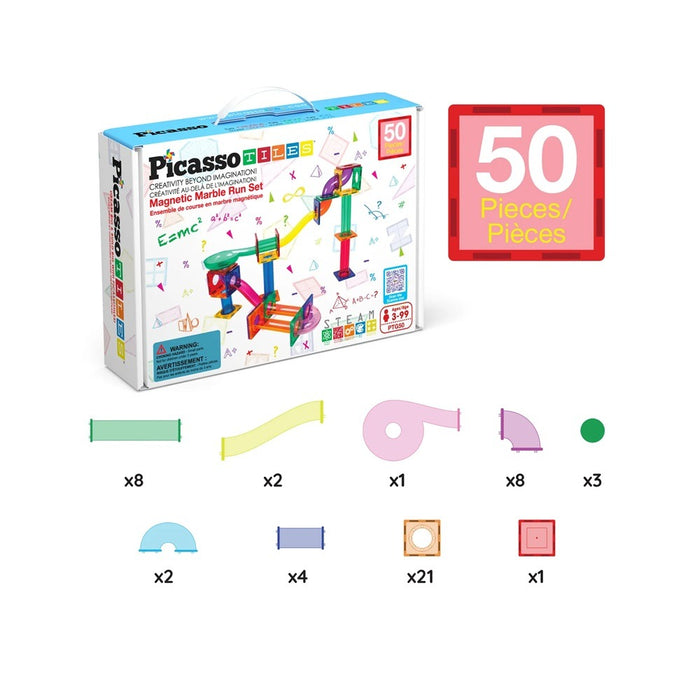 Picasso STEAM Magnetic Constructor Ball Track 50 pieces