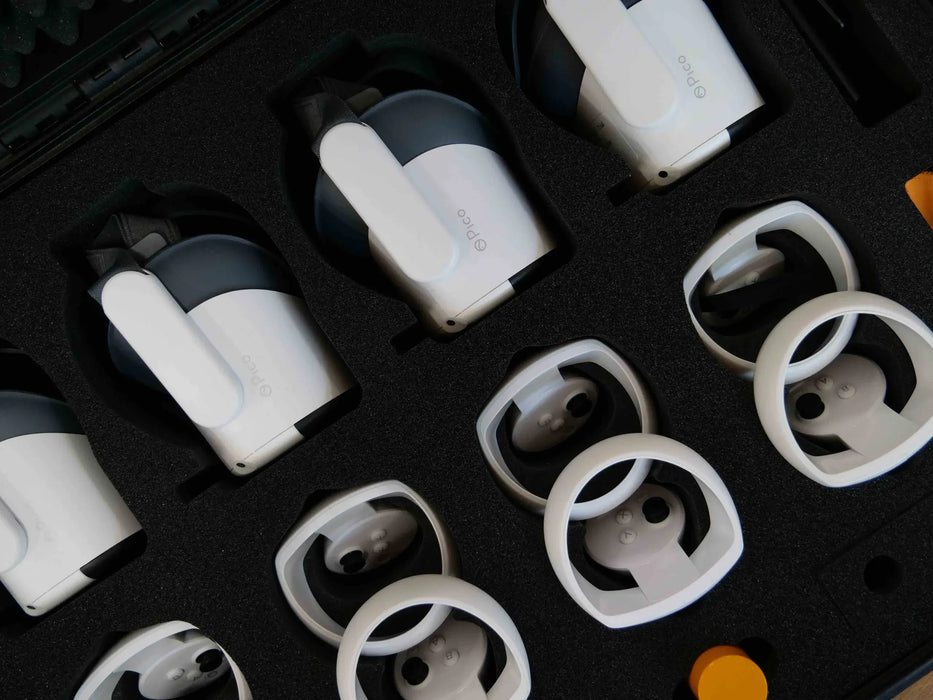 VR Expert Set 10 pcs. PICO Neo 3 VR glasses, case, router, tablet and accessories