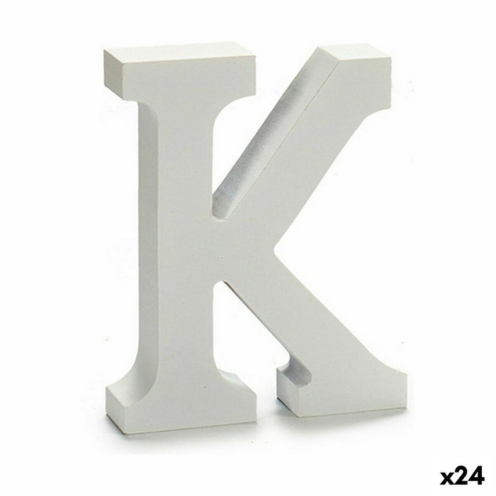 Letter Pincello K White 2 x 16 x 14,5 cm (24 Units)
