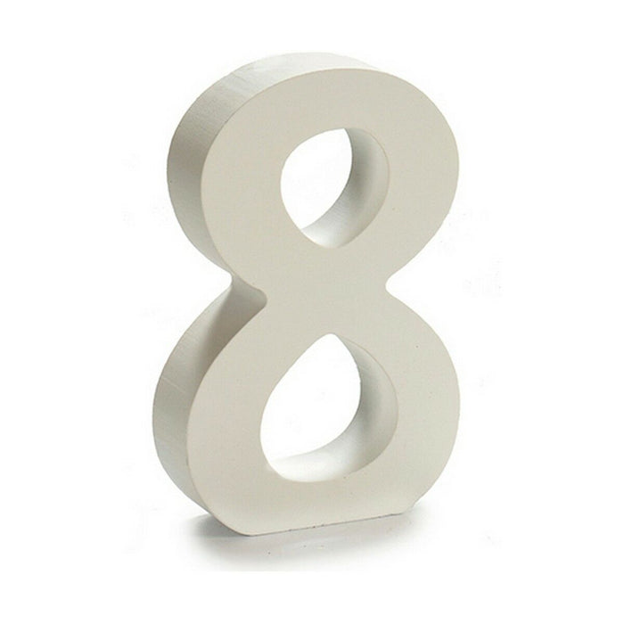 Number Pincello 8 White 2 x 16 x 14,5 cm (24 Units)