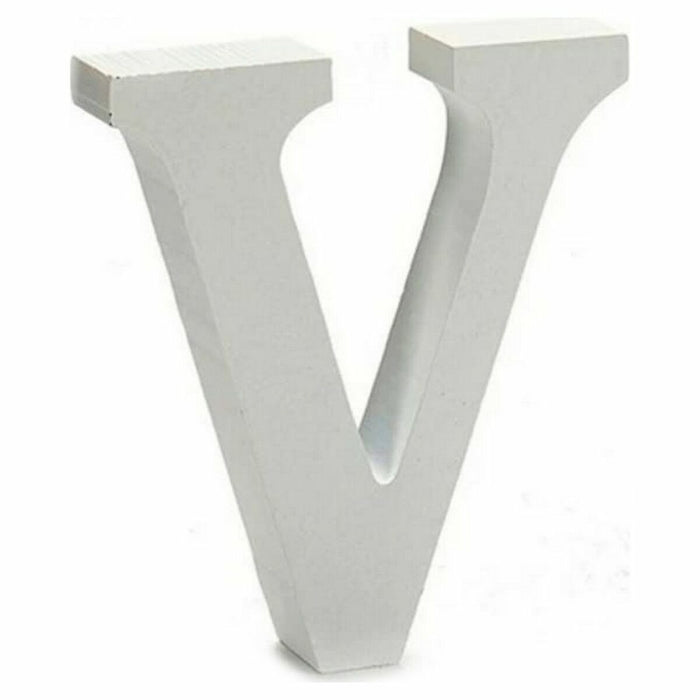 Letter Pincello V White 2 x 11 cm 2 x 16 x 14,5 cm (24 Units)