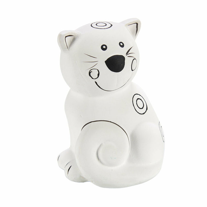 Paint Your Own Money Box Pincello Ceramic Cat 9 x 11,8 x 8,5 cm (12 Units)