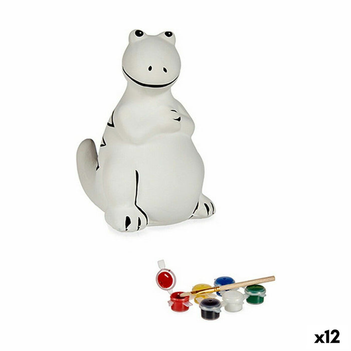 Paint Your Own Money Box Pincello Ceramic Dinosaur 8,5 x 13,2 x 11 cm 10 x 13,2 x 8 cm (12 Units)