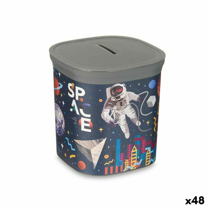 Money box Pincello Plastic Astronaut 9 x 10,2 x 9 cm Multicolour (48 Units)