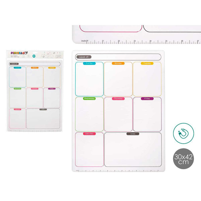 Magnets Pincello White 33,5 x 48 x 0,5 cm Fridge A3 (12 Units)
