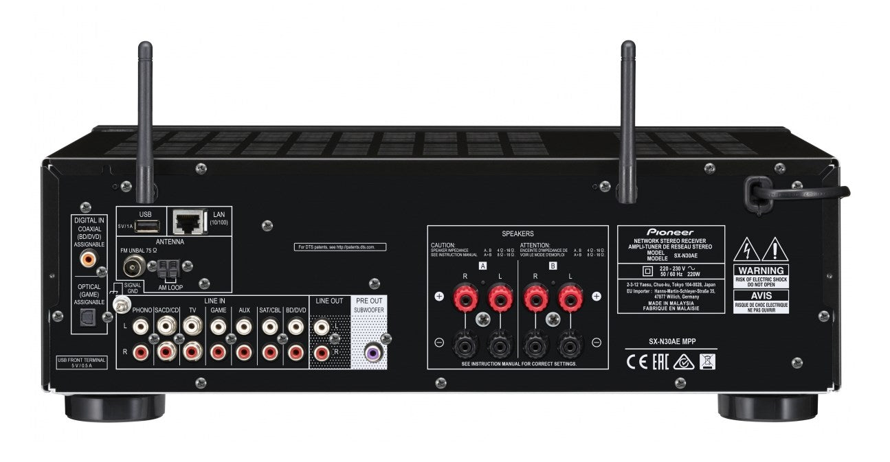 Pioneer SX-N30AE 2.0 channels stereo Silver