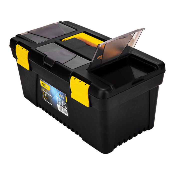 Plastic Tool Box Deli Tools EDL432417 15’’ (yellow) - Tool bags and cases<<<Tools<<<InnproXML