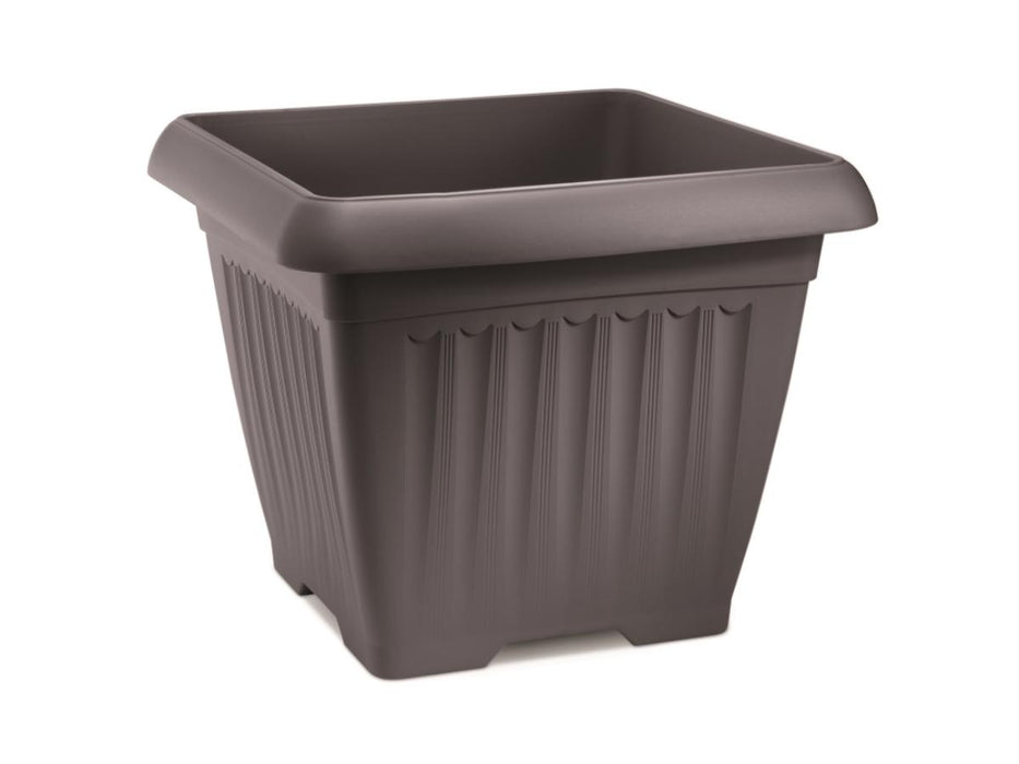 CORFU POT 45CM SQUARE ANTHRACITE
