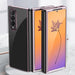 Plating Case for Samsung Galaxy Z Fold 4 cover with a metallic frame pink - Cell phone cases and covers<<<HurtelXML