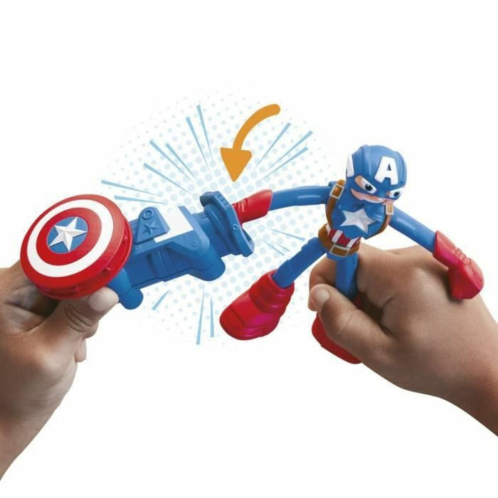 Modelling Clay Game Play-Doh Capitán América Set Stamper Shield Multicolour
