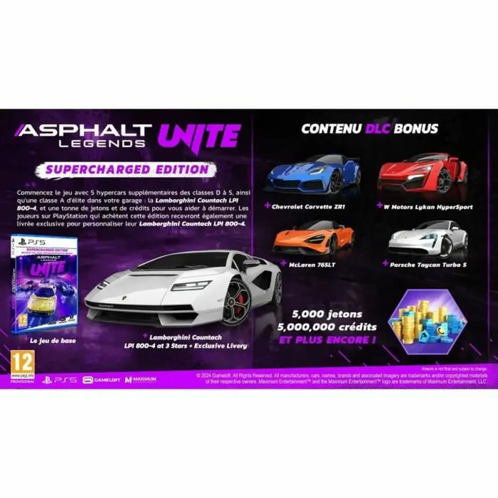 PlayStation 5 Video Game Just For Games Asphalt Legends UNITE Supercharged Edition - Електроника Игри<<<Компютри|