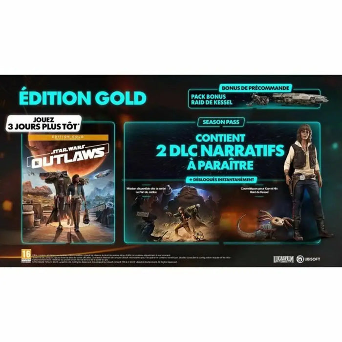PlayStation 5 Video Game Ubisoft Star Wars: Outlaws - Gold Edition - Електроника Игри<<<Компютри|
