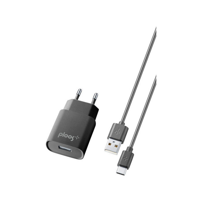 CHARGED FROM EL. NETWORK PLOOS USB-C 2A BLACK