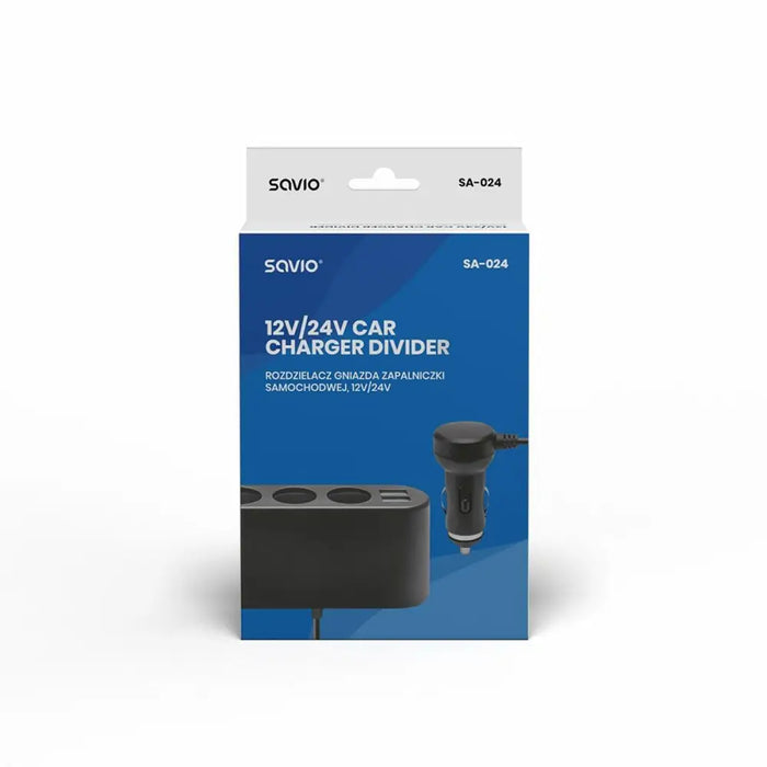 Plug adapter Savio SA-024 Black - USB зарядни и кабели<<<Електроника Телефони и таблети<<<Компютри|