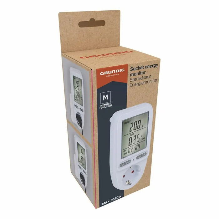 Plug with electricity consumption monitor Grundig 16 A - Сигурност Удома<<<Дом Градина<<<BigBuy&&&Смарт
