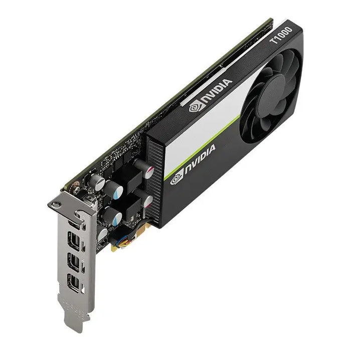 PNY VCNT1000-8GB-SB NVIDIA T1000 8GB GDDR6 4x MINI DISPLAYPORT PCI EXPRESS 3.0 LP - ATX BRACKET SMALL BOX - NVIDIA