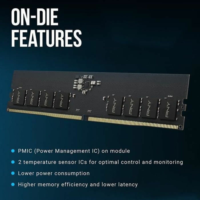 RAM Memory PNY 8 GB DDR5 SDRAM DDR5 4800 MHz CL40