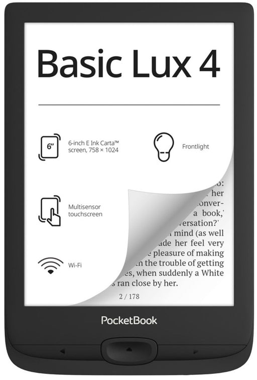 Pocketbook Basic Lux 4 PB618 Black eBook - Електронни книги<<<Телефони и таблети<<<TechMart&&&Електронни